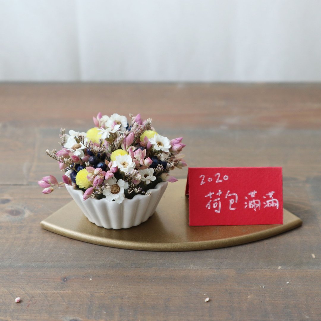 洋菓子迷你花杯 / 马芬蛋糕 - 干燥花/捧花 - 植物．花 