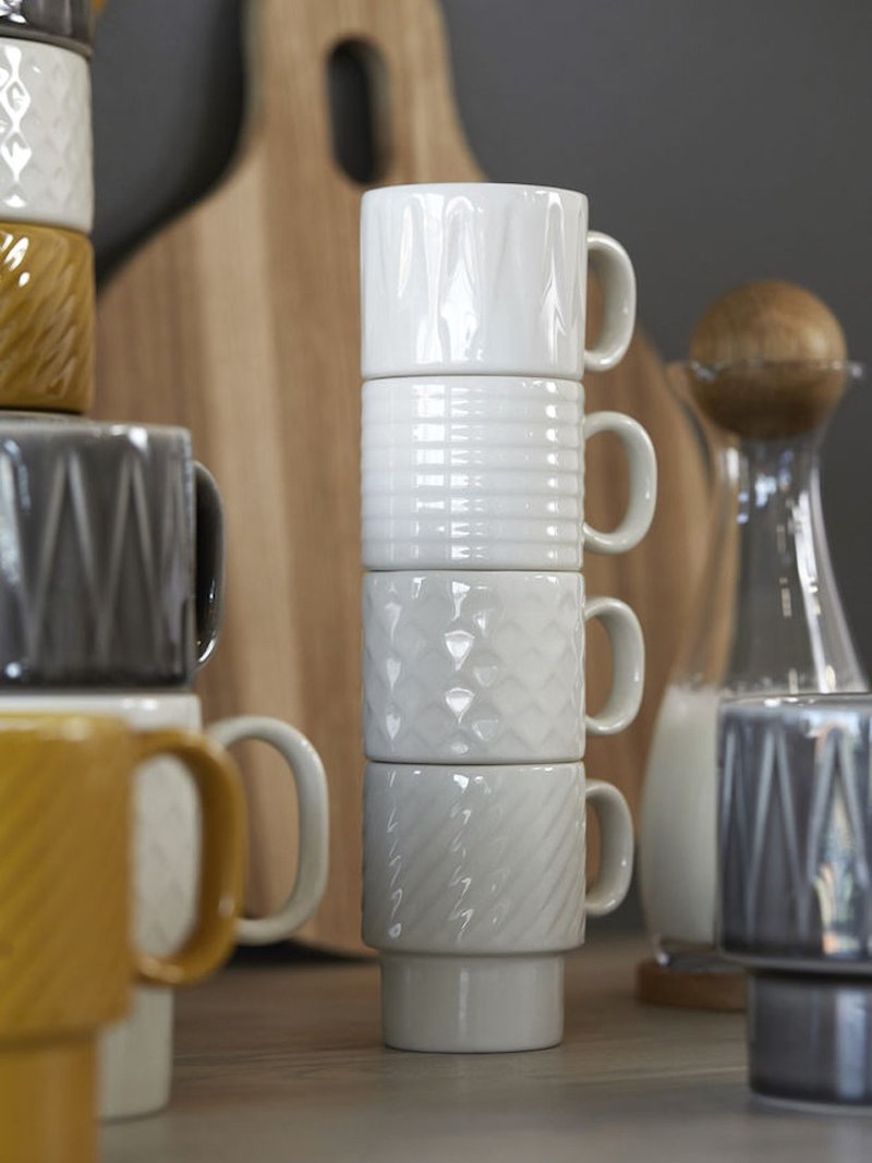 Coffee & More 浓缩咖啡杯4入-白 - 其他杯子 - 瓷 