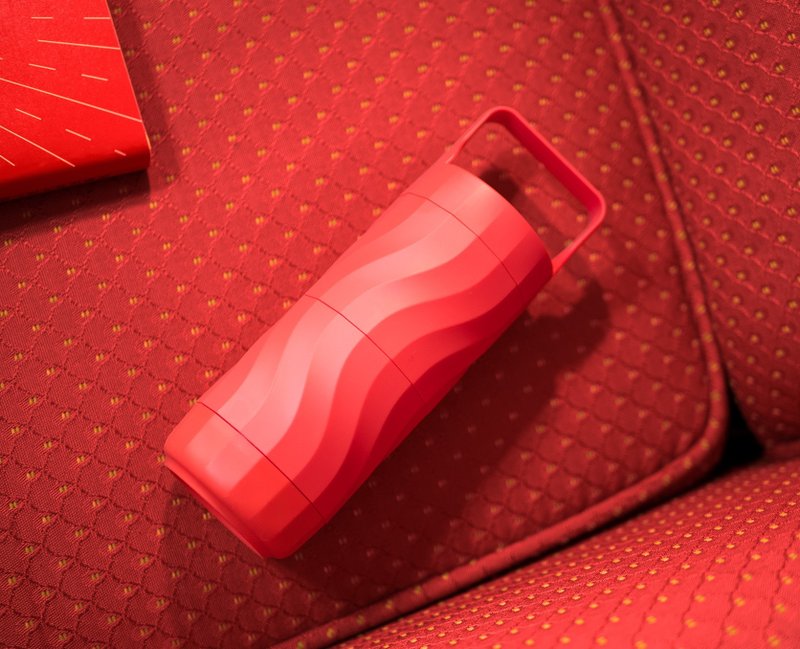 Wattle | 个人化水壶－468ml(夕阳红x1) - 水瓶/水壶 - 塑料 红色