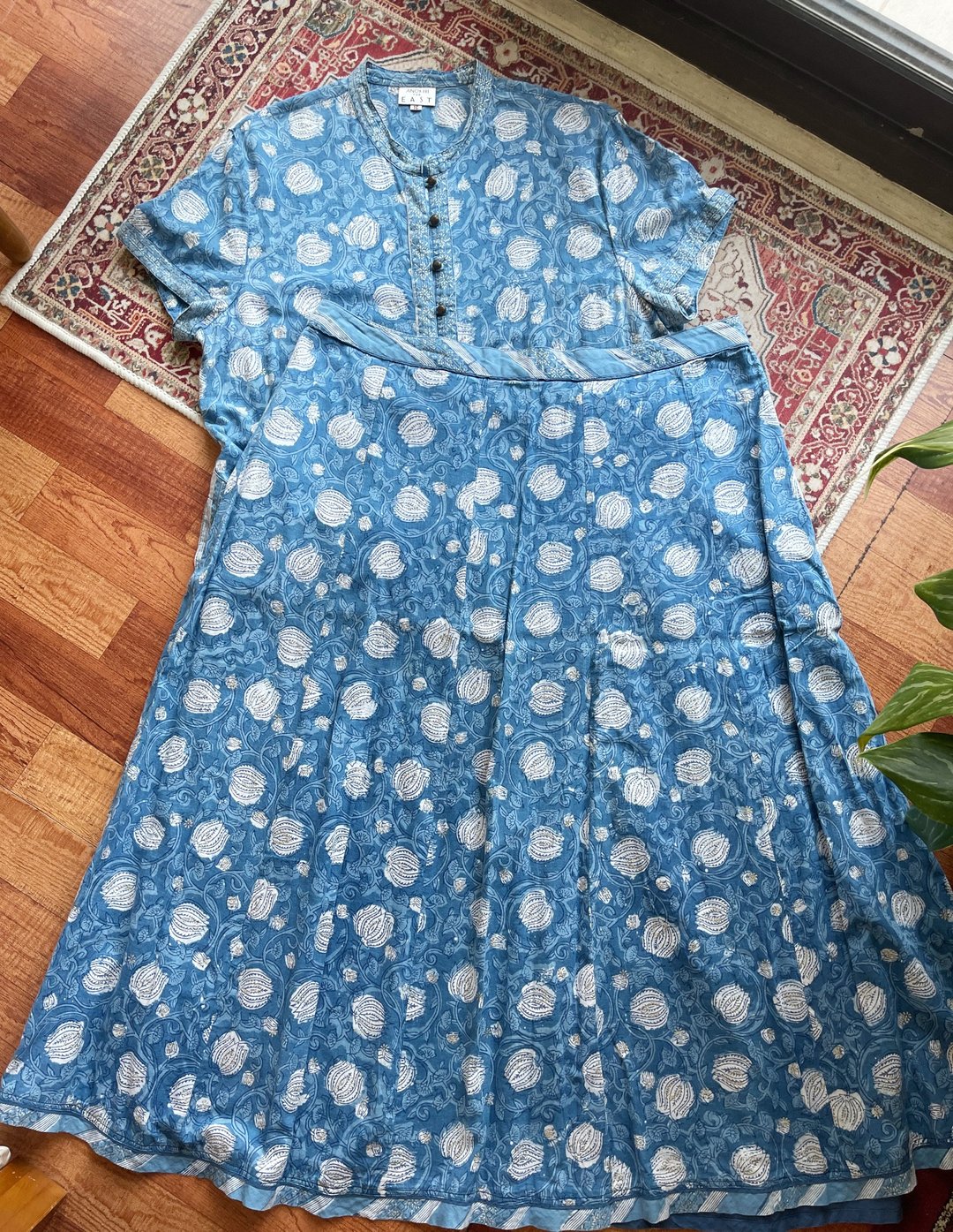 Vintage Anokhi 2 pieces set 印度盖印套装 大尺码 - 其他 - 棉．麻 