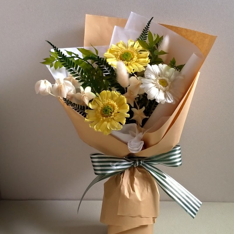 【清柠】太阳花花束│永生花(不凋花)│干燥花 - 干燥花/捧花 - 植物．花 黄色