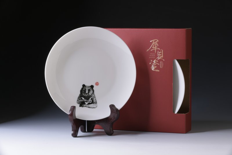 犀贝瓷 台湾珍稀动物 点心盘 - 浅碟/小碟子 - 瓷 