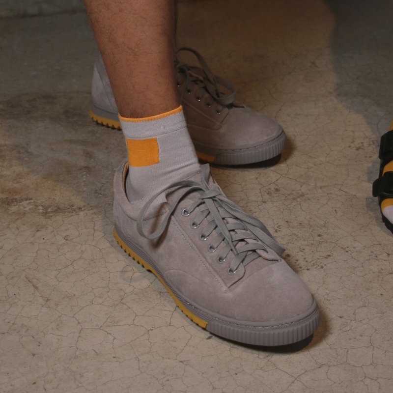 Captain's Call 02 中性款男女短直角棉袜子 - 袜子 - 棉．麻 蓝色