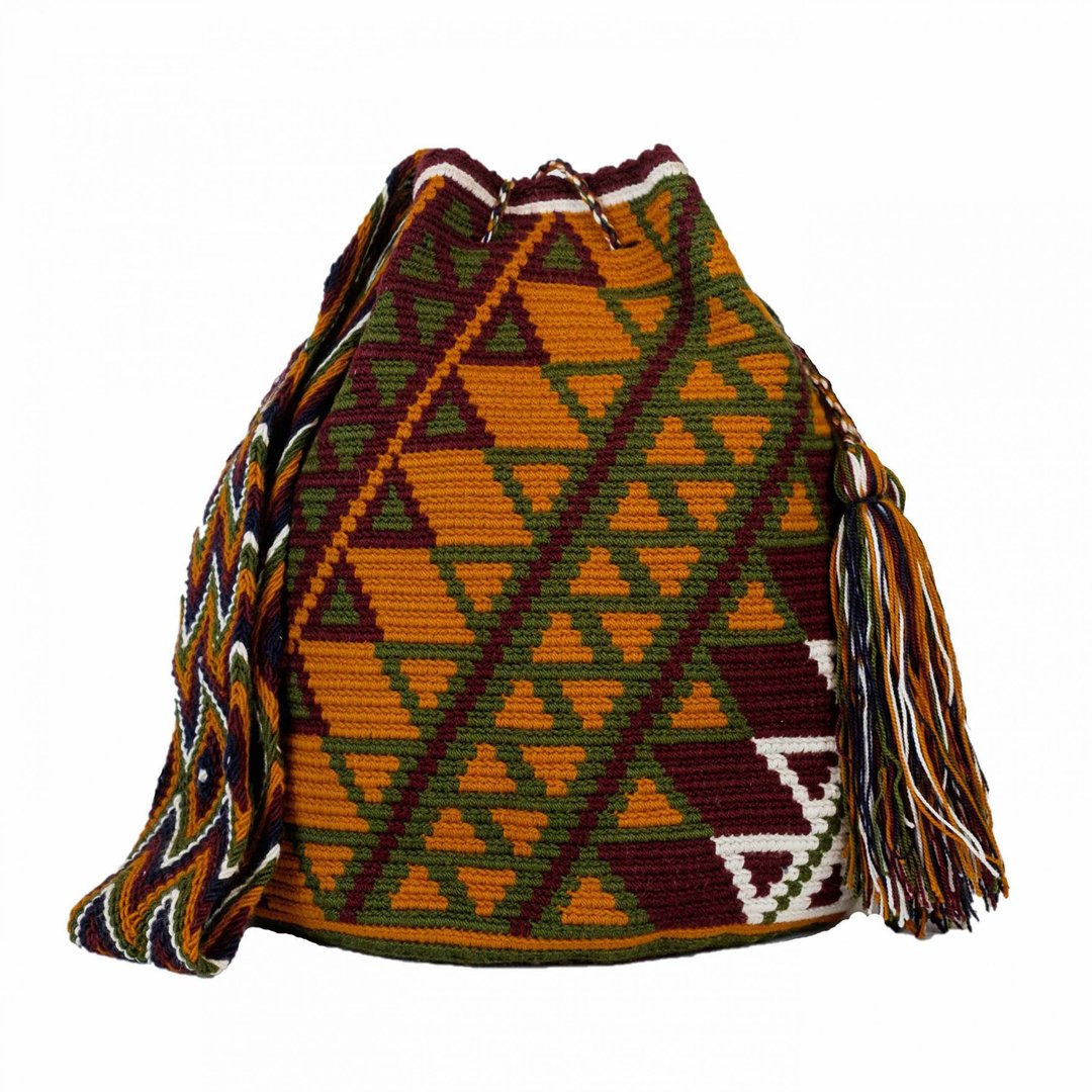 【Deina】Wayuu Bag 瓦尤包(L)/哥伦比亚纯手工 - 侧背包/斜挎包 - 棉 多色