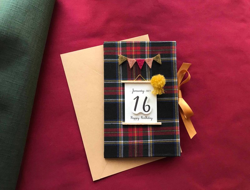 专属于你的祝福 | 手工卡片 | 生日卡 Handmade  card 格子 - 卡片/明信片 - 纸 多色