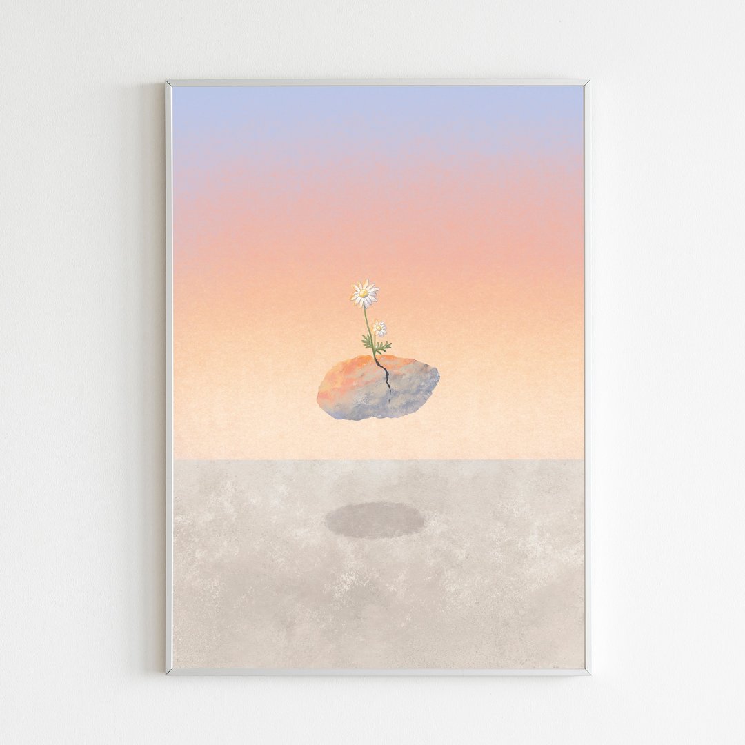 海报 (A3/A4) - Stay Alive - 海报/装饰画/版画 - 纸 粉红色