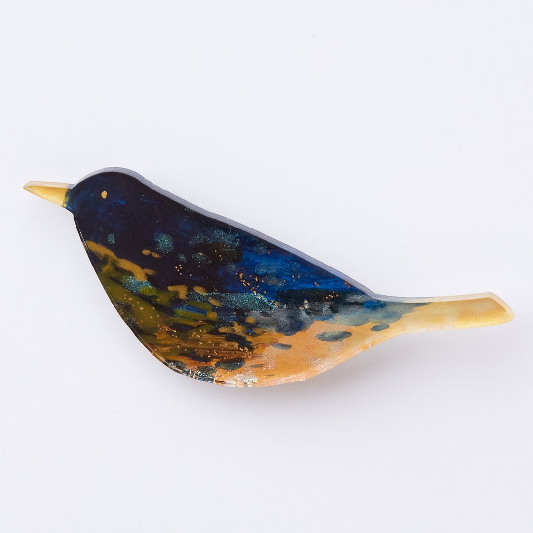 brooch - 胸针 - 压克力 蓝色