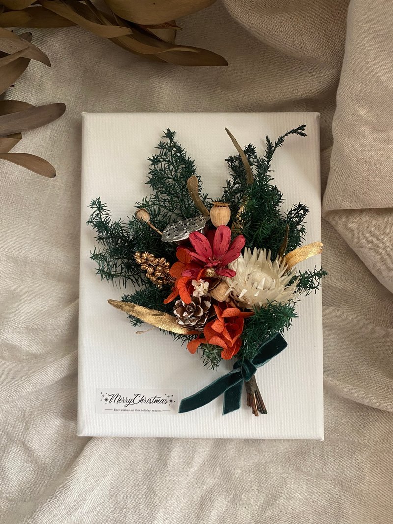 画框花-圣诞风花束 - 干燥花/捧花 - 植物．花 