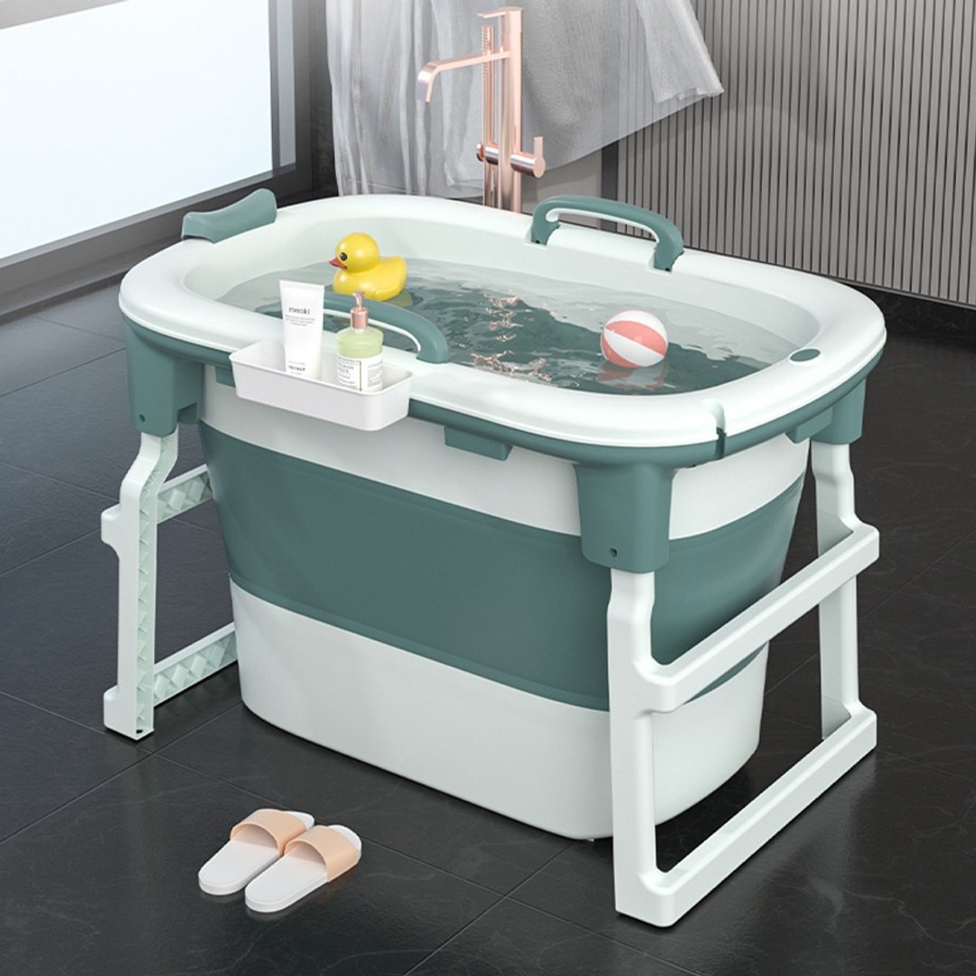 【微慢】加高款多功能折叠浴缸(赠浴凳、浴勺) - 卫浴用品 - 塑料 紫色