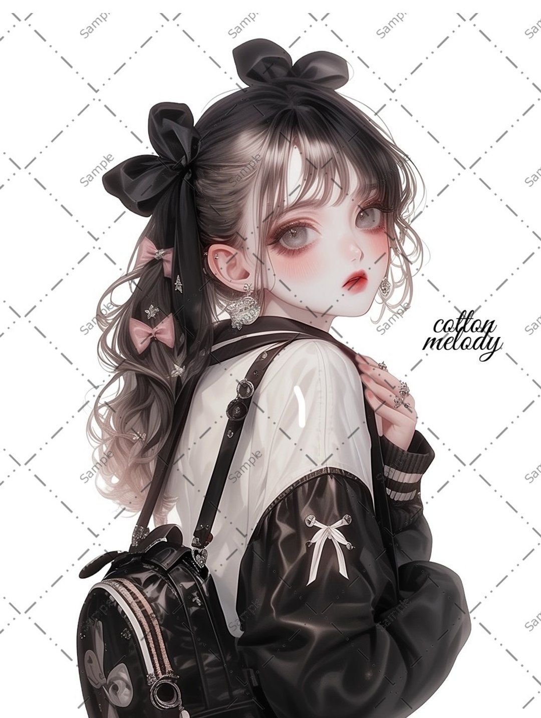 original sticker no.781 人物贴纸 原创贴纸 人物贴纸 女孩贴纸 原创人物贴纸 - 贴纸 - 纸 
