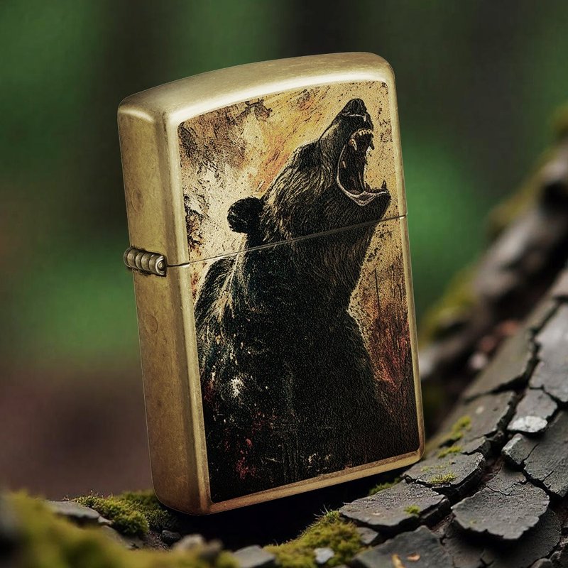 【ZIPPO官方旗舰店】咆哮灰熊防风打火机 46695 - 其他 - 铜/黄铜 多色