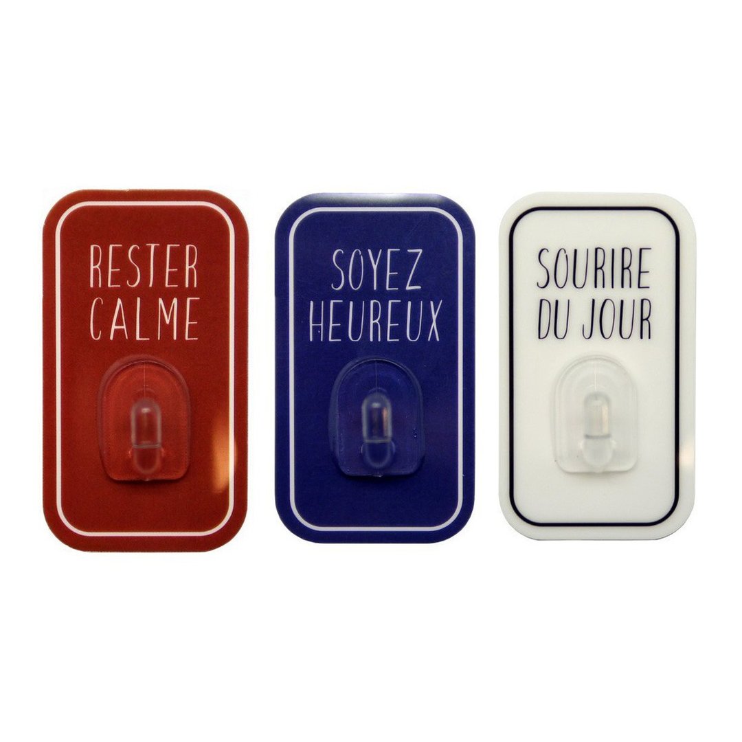 2 sets (6 pieces for both) Small hanging Otel Magic Sticky Mini Hook Mini hook - 卫浴用品 - 塑料 白色