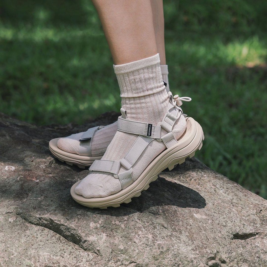 MERRELL SPEED FUSION WEB SPORT厚底水陆两栖凉鞋 女鞋-米色 - 男女凉鞋 - 其他材质 