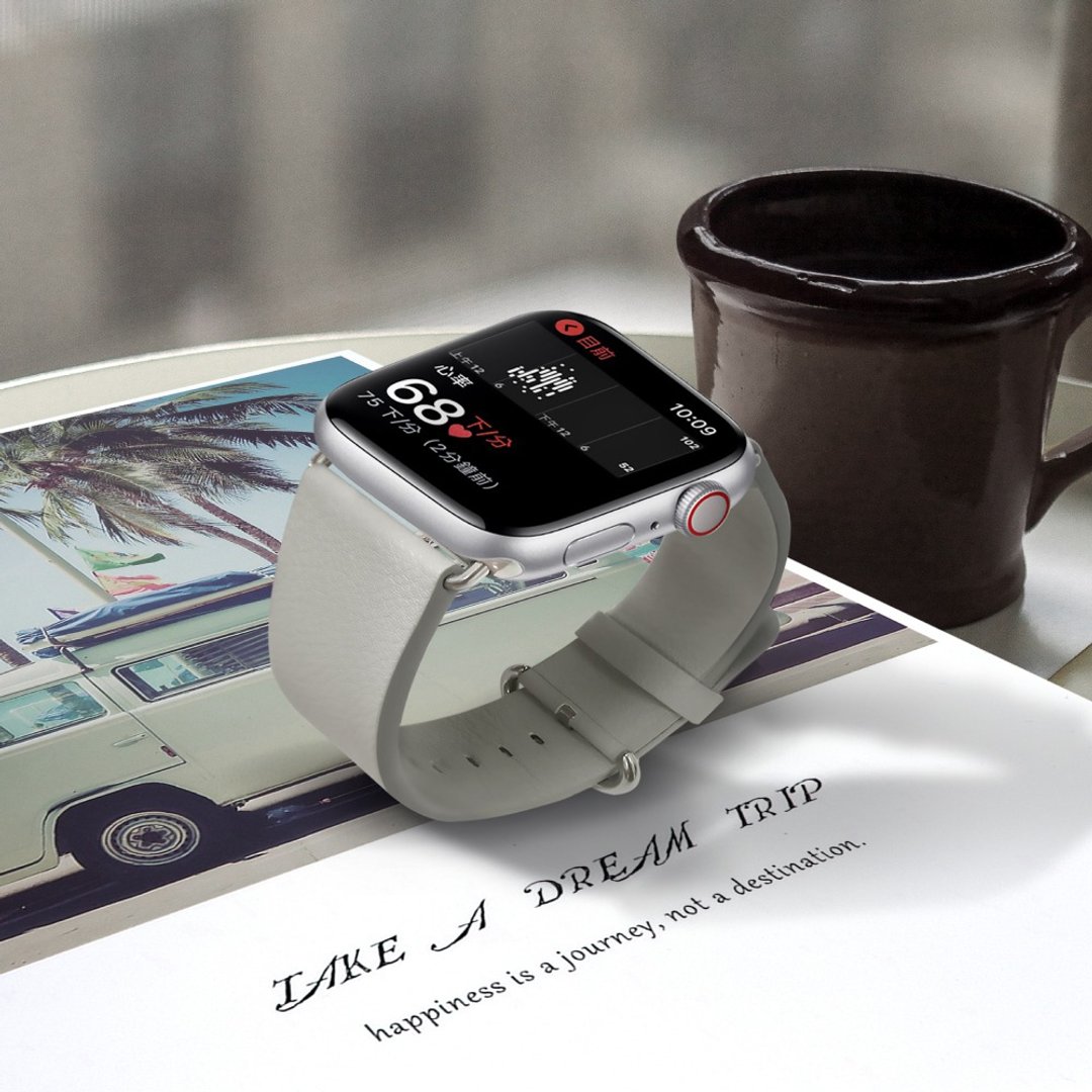 Apple Watch series1 2 3 4 5 6 7知性 皮革表带 Apple watch表带 - 表带 - 真皮 黑色