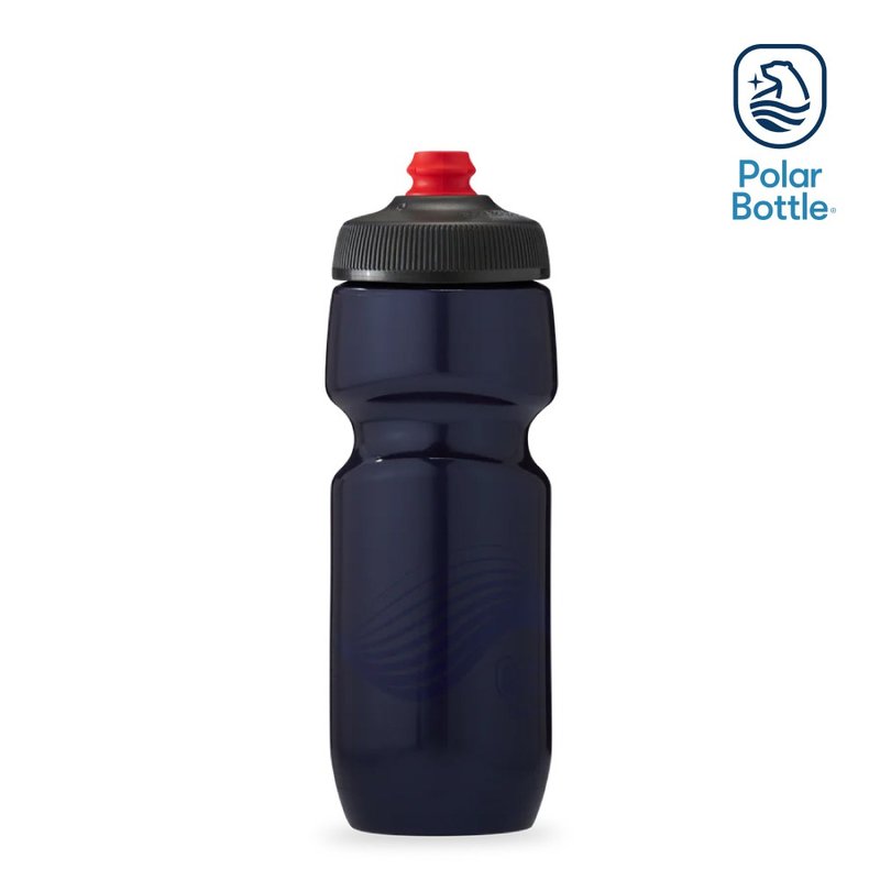 Polar Bottle 24oz 单层喷射水壶 WAVE 海军蓝 - 运动配件 - 塑料 蓝色