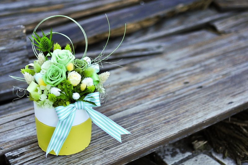 Vivid Greenery│ 清新草木绿桌花 - 植栽/盆栽 - 植物．花 绿色