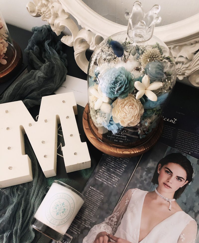 索拉干燥花盅 - 干燥花/捧花 - 玻璃 