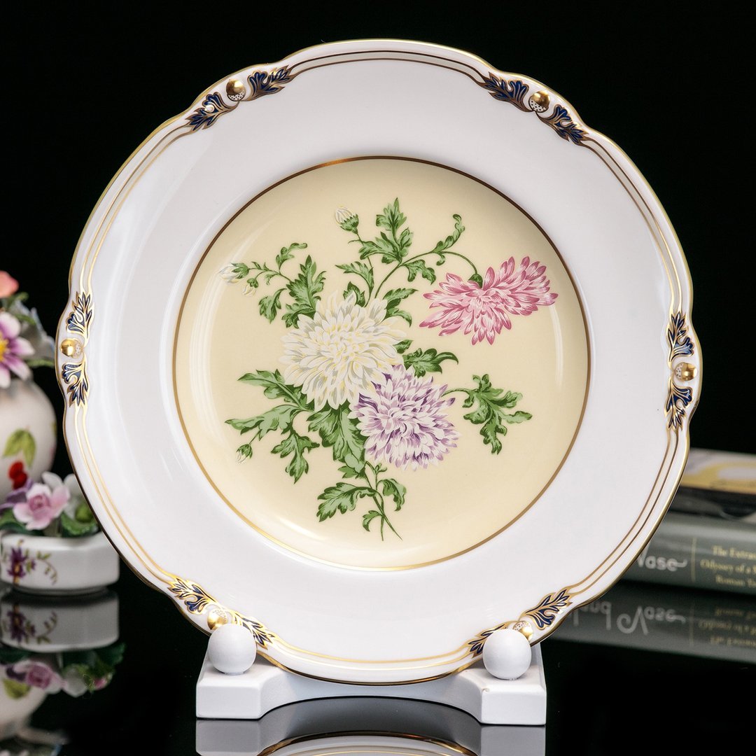 限量英国制Royal Crown Derby 1996欧式装饰花卉骨瓷盘挂盘 - 摆饰 - 瓷 
