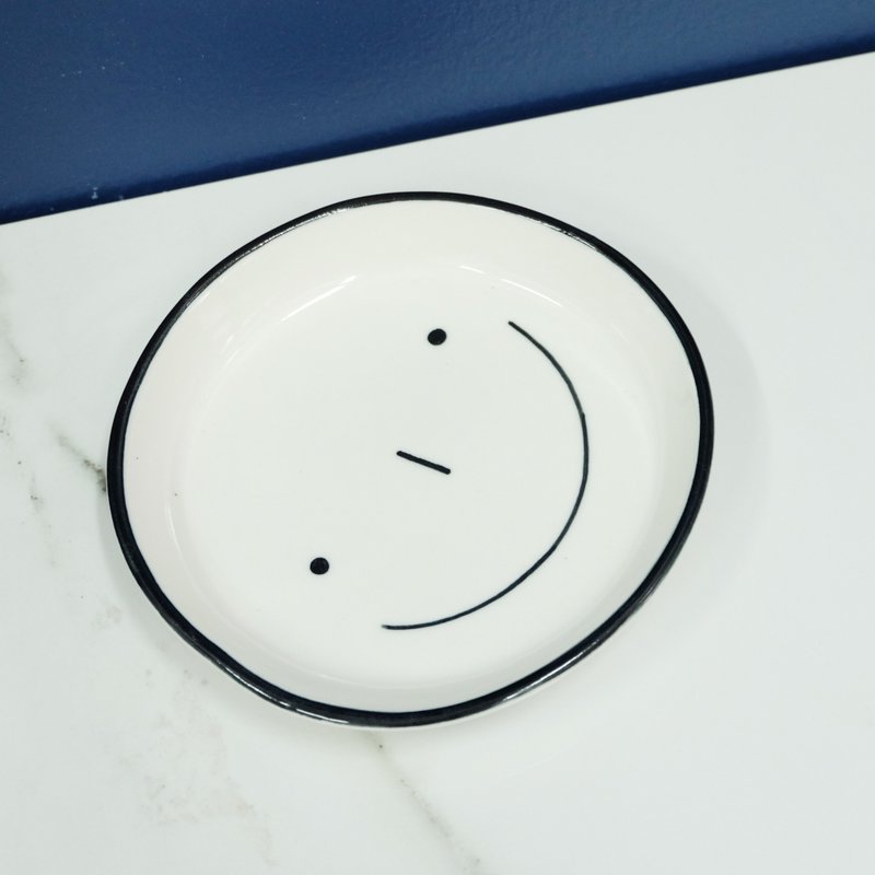 微笑板L - 盘子/餐盘/盘架 - 陶 白色