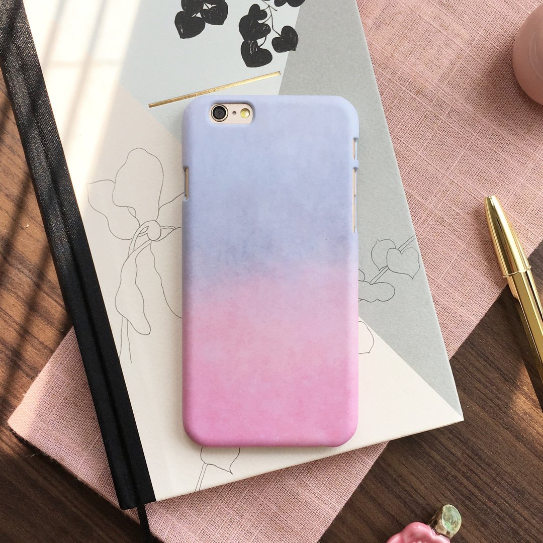 樱花与雪-手机壳 硬壳 iphone samsung sony htc zenfone oppo LG - 手机壳/手机套 - 塑料 粉红色