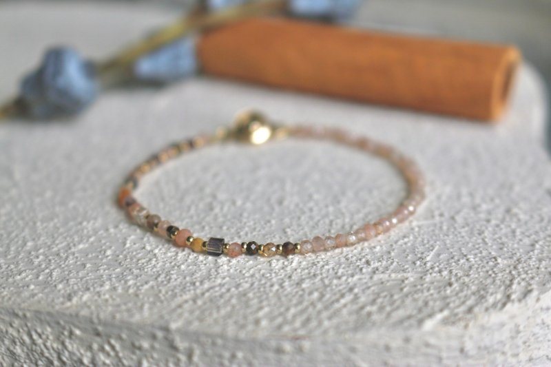 手链 草莓晶 发晶 天然石 - 跳舞 - - 手链/手环 - 宝石 橘色