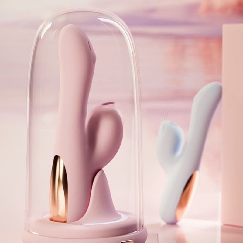 GALAKU 妮琪小狐狸 吸吮加温消毒按摩棒 情趣用品 自慰器 跳蛋 - 情趣用品 - 硅胶 多色