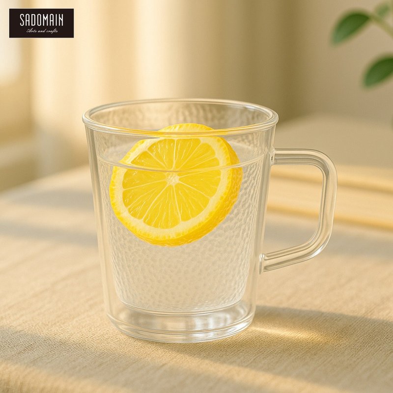 SADOMAIN 仙德曼 - 买一送一/双层玻璃锤纹杯 100ml(2 入组) - 玻璃杯 - 玻璃 银色