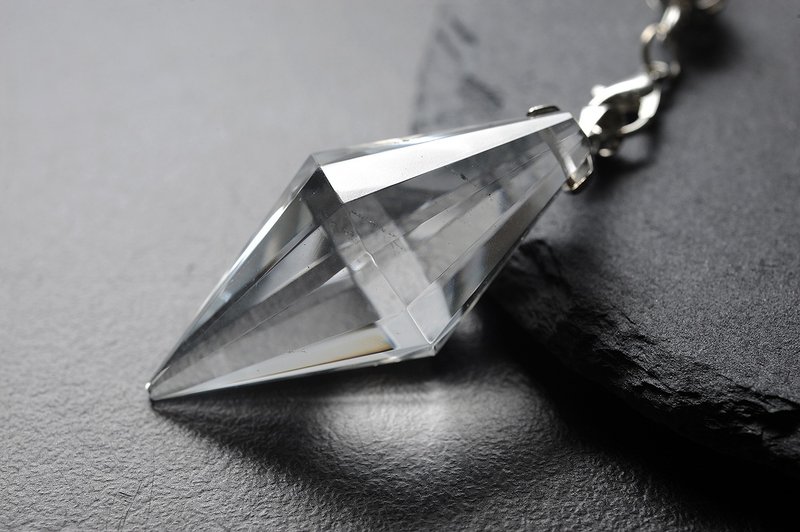 白水晶灵摆 矿石/水晶/灵修/开运/招财/破煞/防小人 - 摆饰 - 水晶 