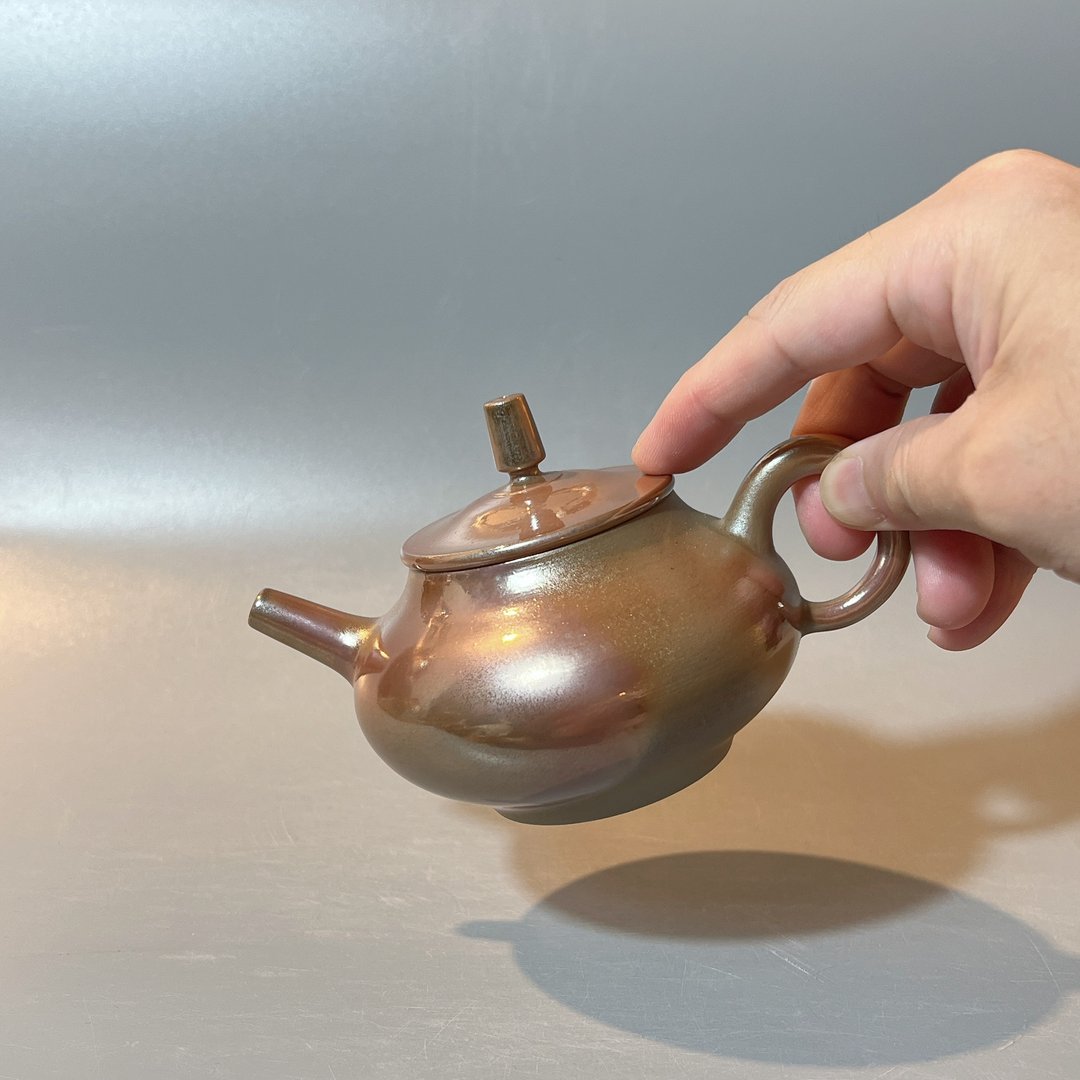 柴烧紫红金彩茶壶 / 古典茶壶 / 小平凡手作 - 茶具/茶杯 - 陶 