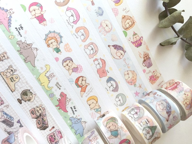 法斗和纸胶带-单卷 - 纸胶带 - 纸 