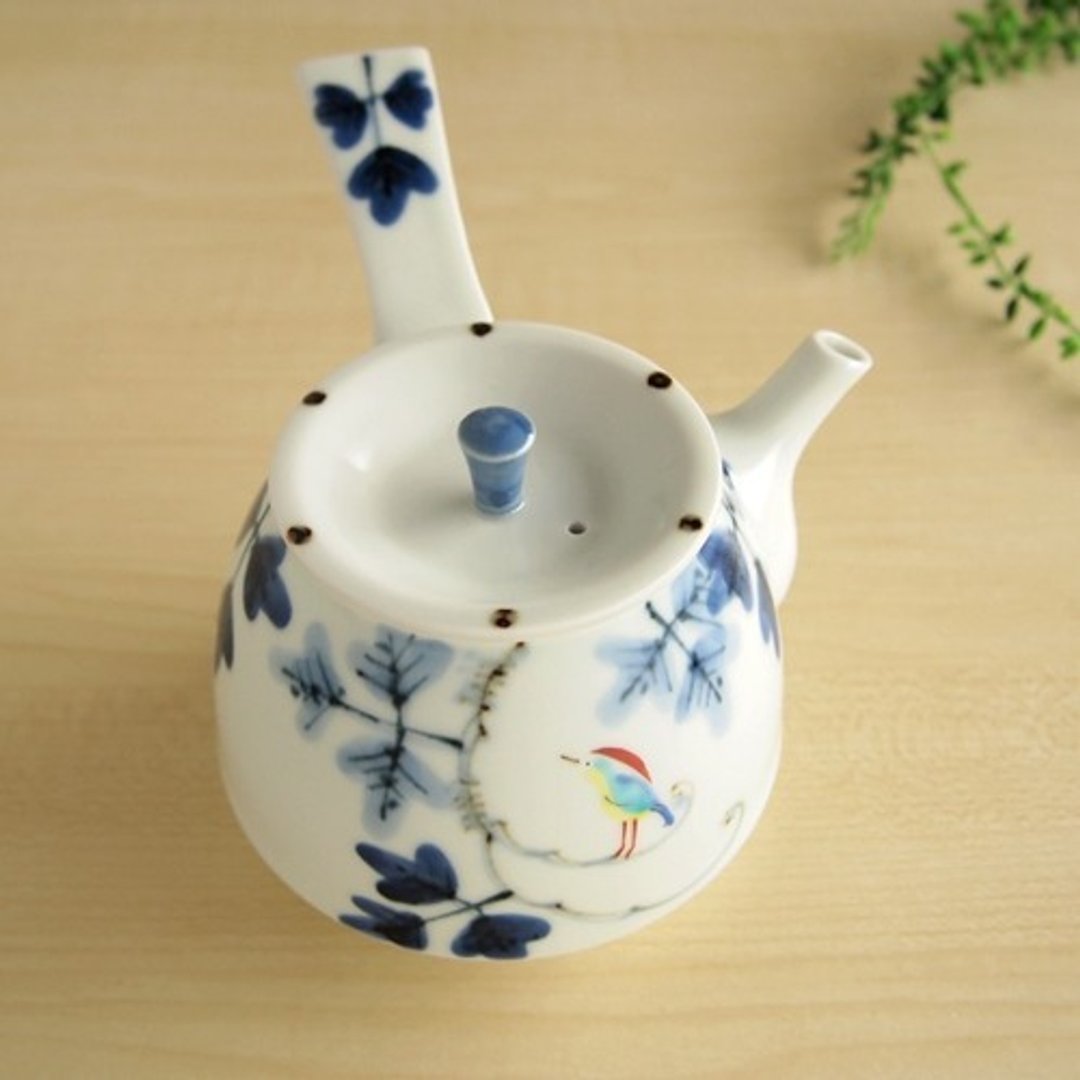 新型雀纹茶壶 - 茶具/茶杯 - 陶 
