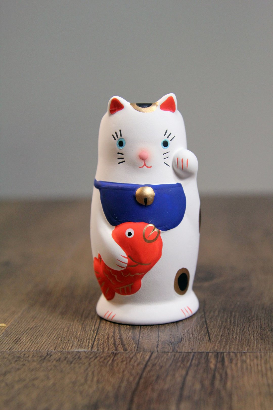 日本Magnets疗愈系列桌上招福猫笔筒/筷桶 - 其他 - 陶 白色
