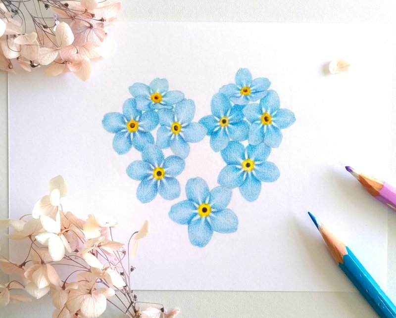 (请先私讯)一对一高雄画画课 色铅笔、水彩绘画教学 家教 - 插画/绘画/写字 - 纸 