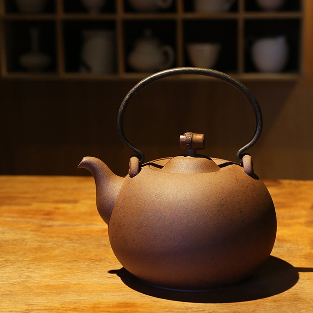 月泉烧水壶-砖红(1250ml) - 茶具/茶杯 - 陶 咖啡色