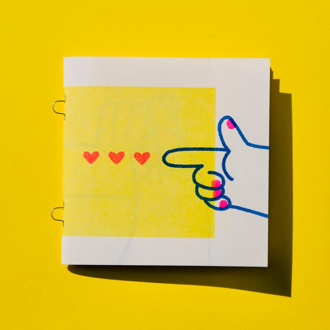 超脱力少女日常 Zine Riso 印刷 Risograph 独立出版物 怪兽工坊 - 刊物/书籍 - 纸 黄色