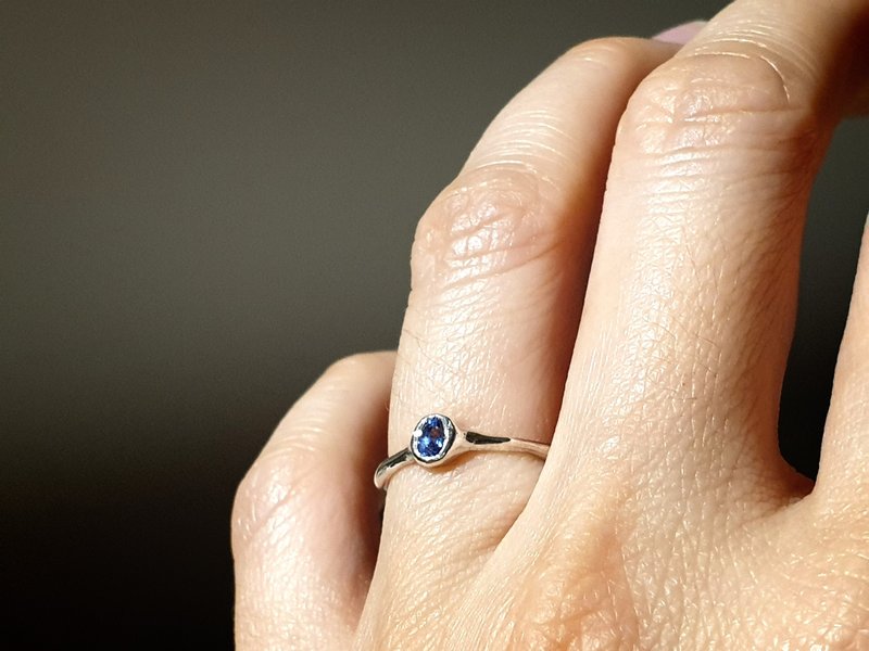Oˋre Jewelry 设计师款 天然蓝宝石戒指 925纯银 可客订制 - 戒指 - 宝石 