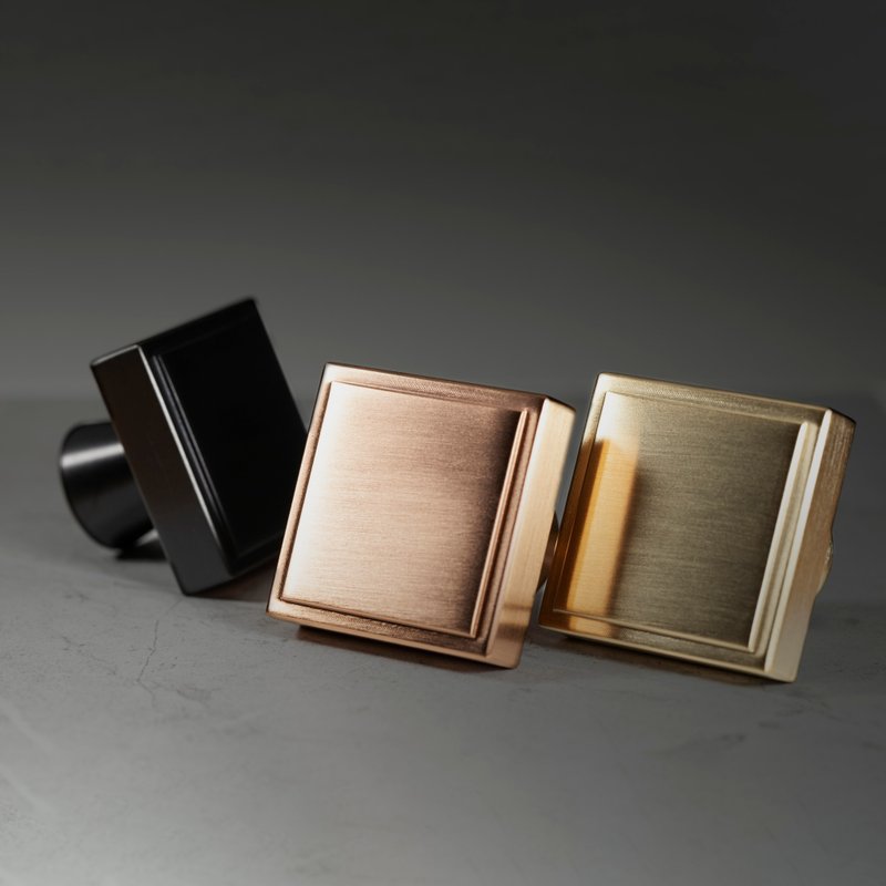 golden parade【四角双层】黄铜单点把手 - 其他 - 铜/黄铜 