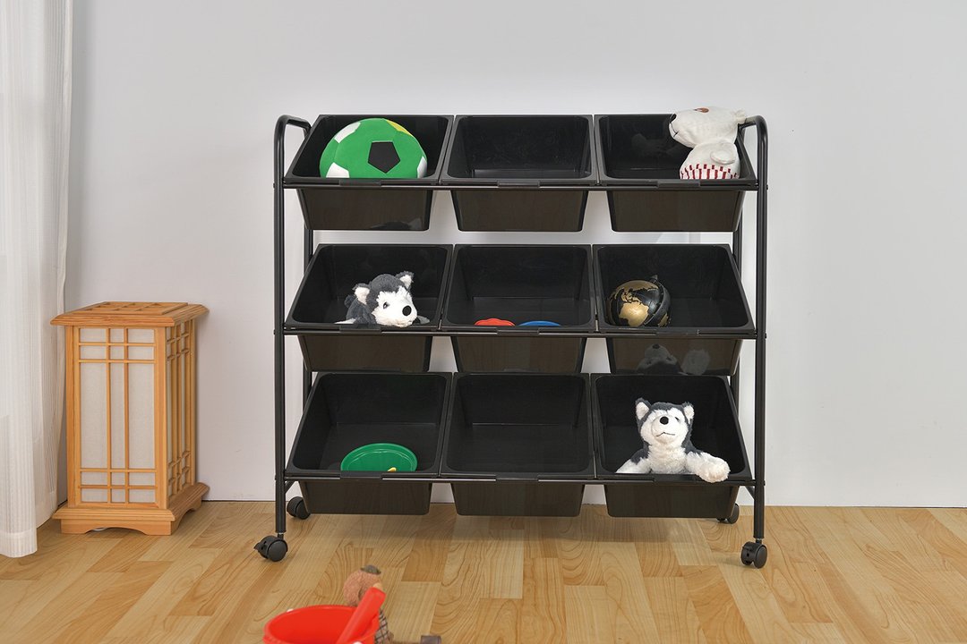 【ikloo】纯黑玩具车(9格) - 收纳用品 - 其他材质 