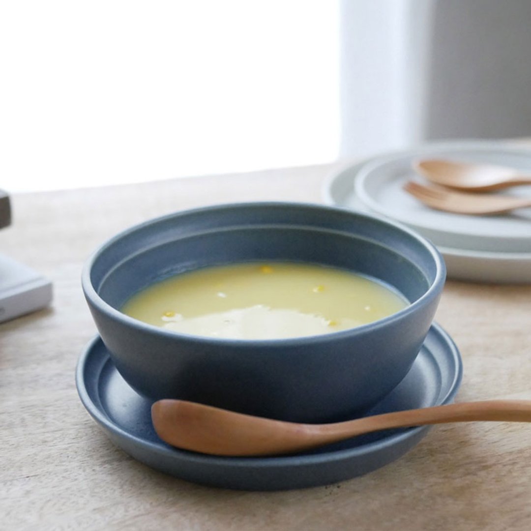 日本KINTO FOG餐碗14.5cm / 19cm / 共3色 - 碗 - 瓷 蓝色
