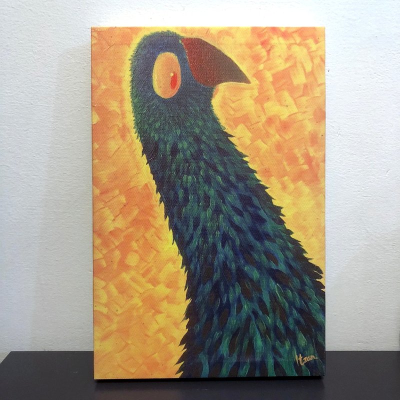 鸽子//无框画 - 海报/装饰画/版画 - 棉．麻 橘色