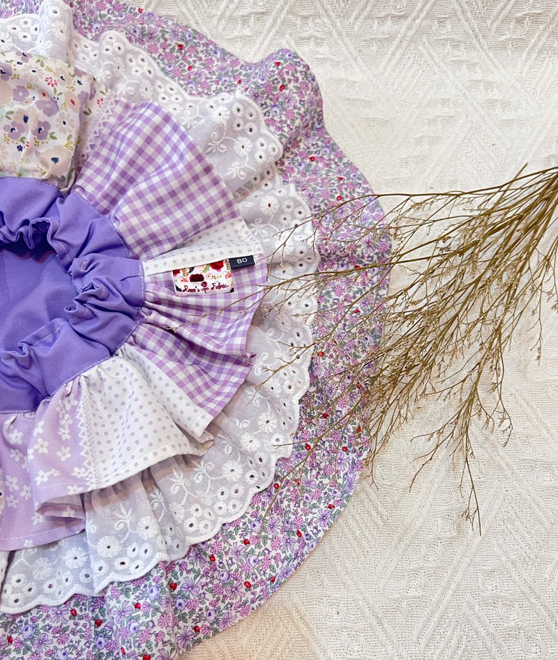 澎澎屁屁裙-绣球花季//弥月收涎抓周生日派对送礼拍照// - 童装裙 - 棉．麻 紫色