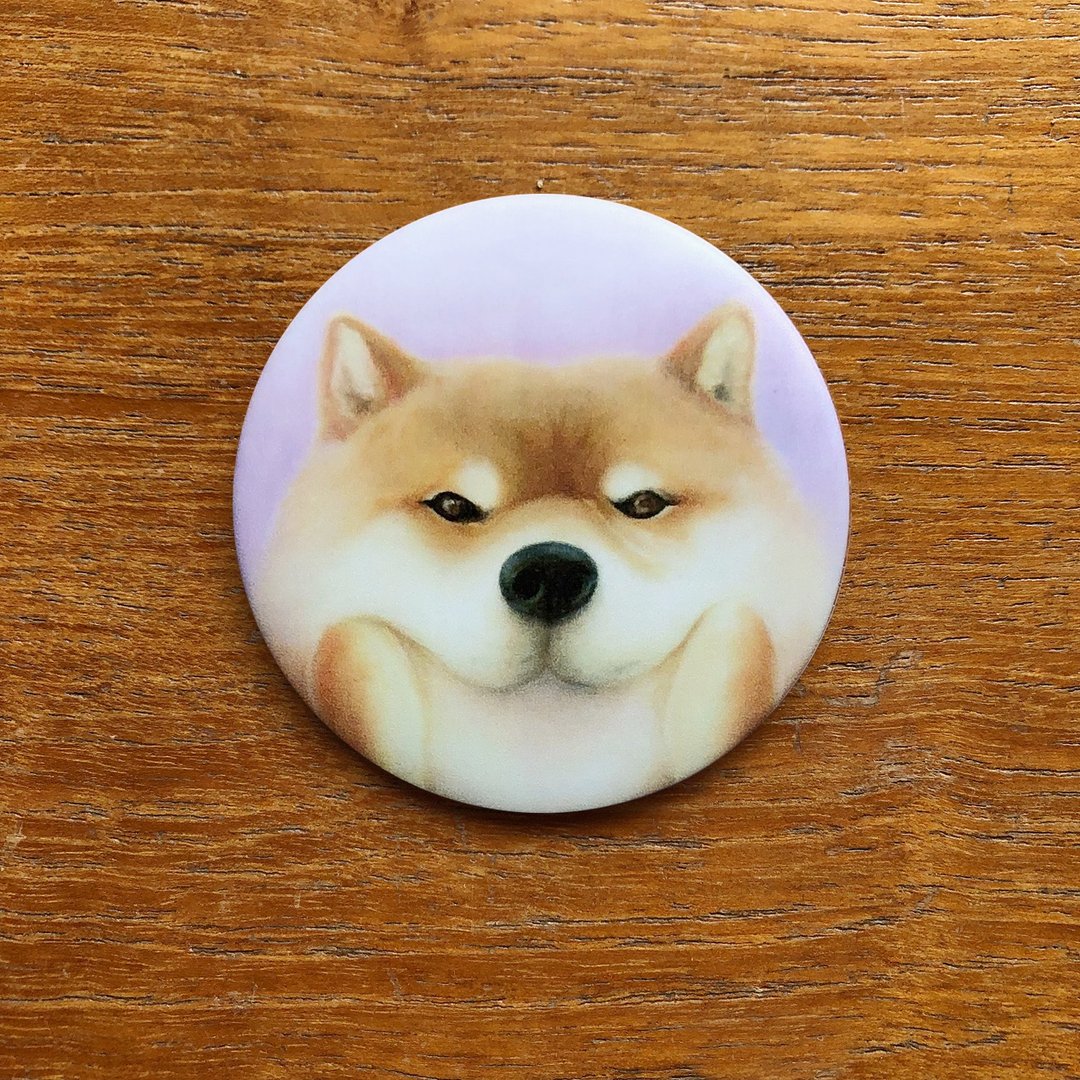 天生我柴必有用 柴犬 大别针 胸针 胸章 - 胸针 - 防水材质 