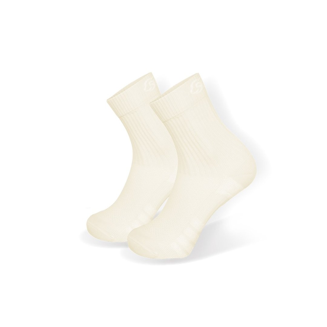SOFT 医疗级 轻压柔软舒适防蚊袜 儿童款 运动袜 中筒袜 1双 - 袜子 - 尼龙 白色