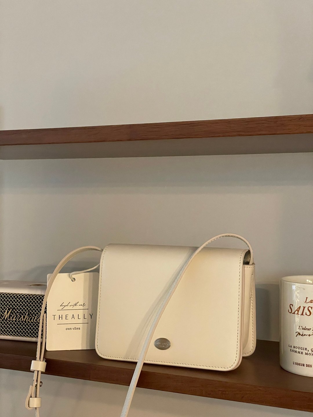 韩国 The Ally | BUNNY BAG | 白色 | 牛皮手袋 斜背包 - 侧背包/斜挎包 - 真皮 白色