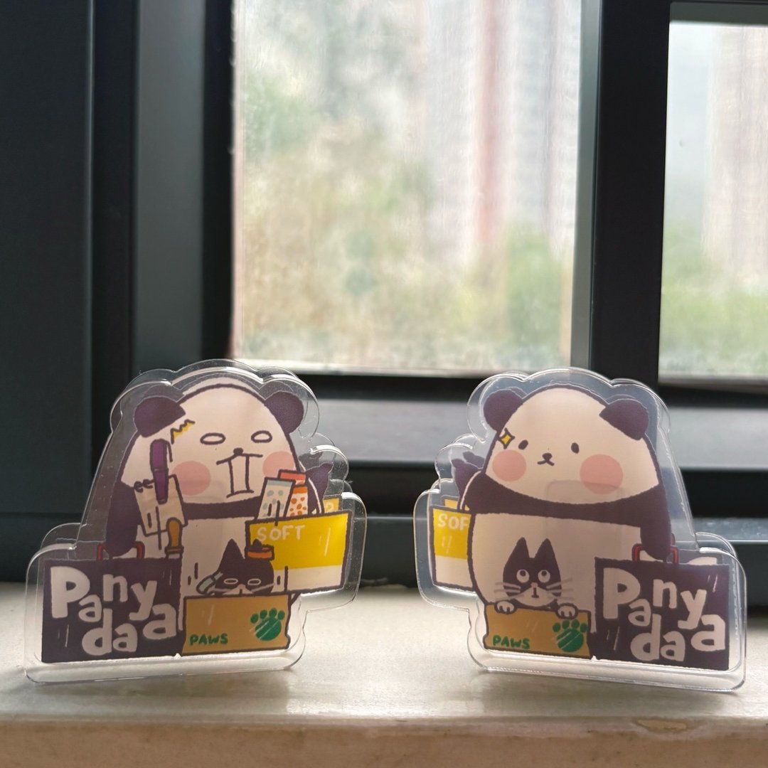 熊猫压克力小夹子 - 其他 - 塑料 多色