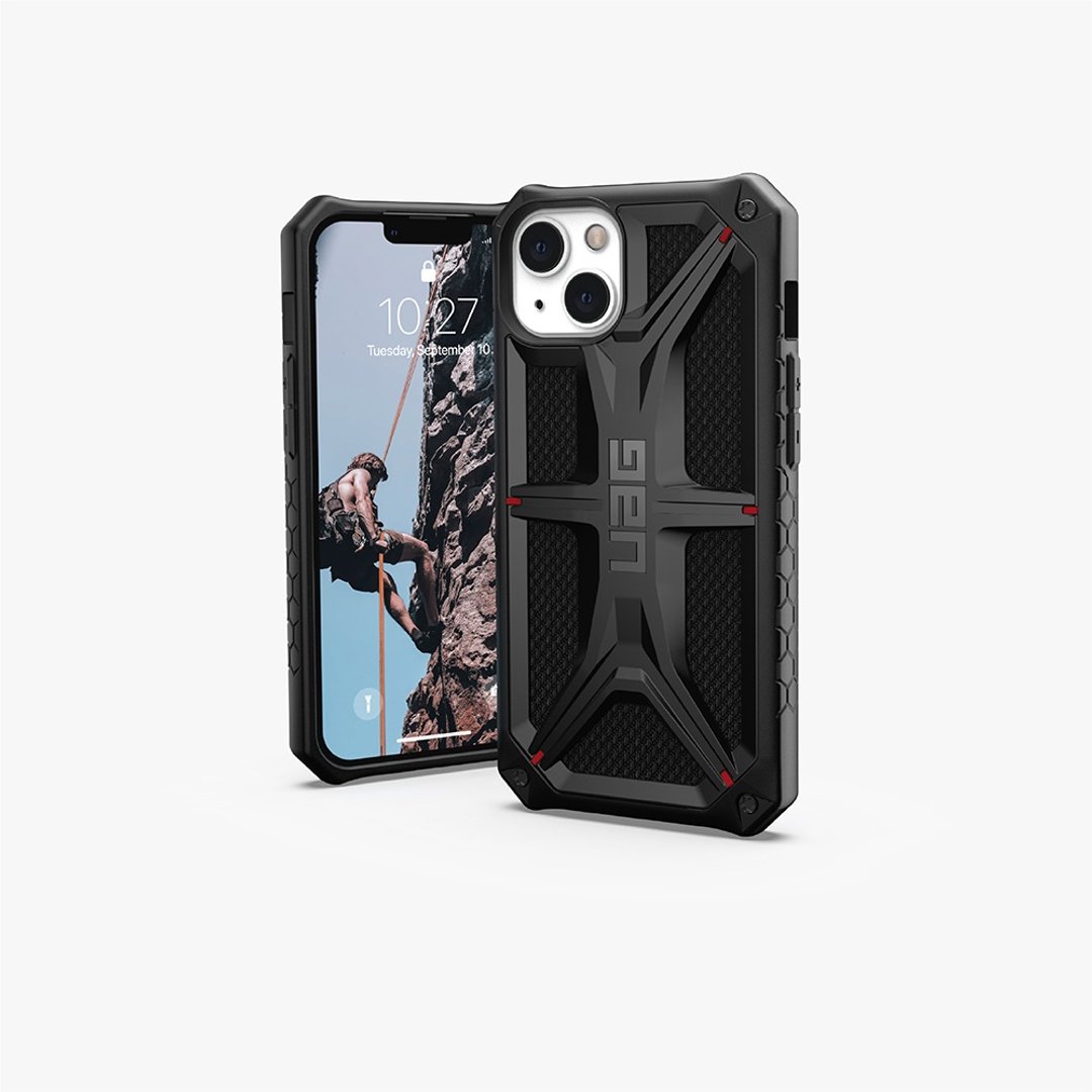 UAG iPhone 13 顶级(特仕)版耐冲击保护壳-军用黑 - 手机壳/手机套 - 其他人造纤维 黑色