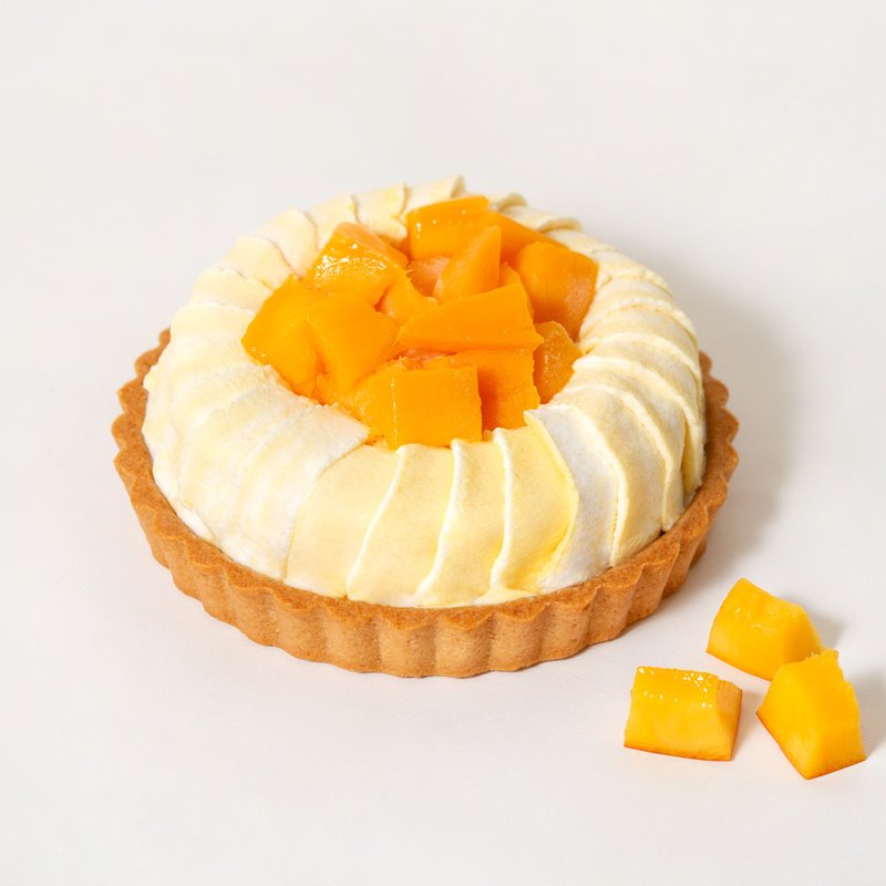 芒果雪花六寸塔 - 蛋糕/甜点 - 其他材质 黄色