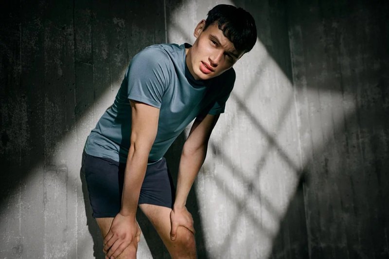 北欧极简 - Neck Active 经典圆领速干除臭T - 猎户座青 - 男装上衣/T 恤 - 聚酯纤维 蓝色