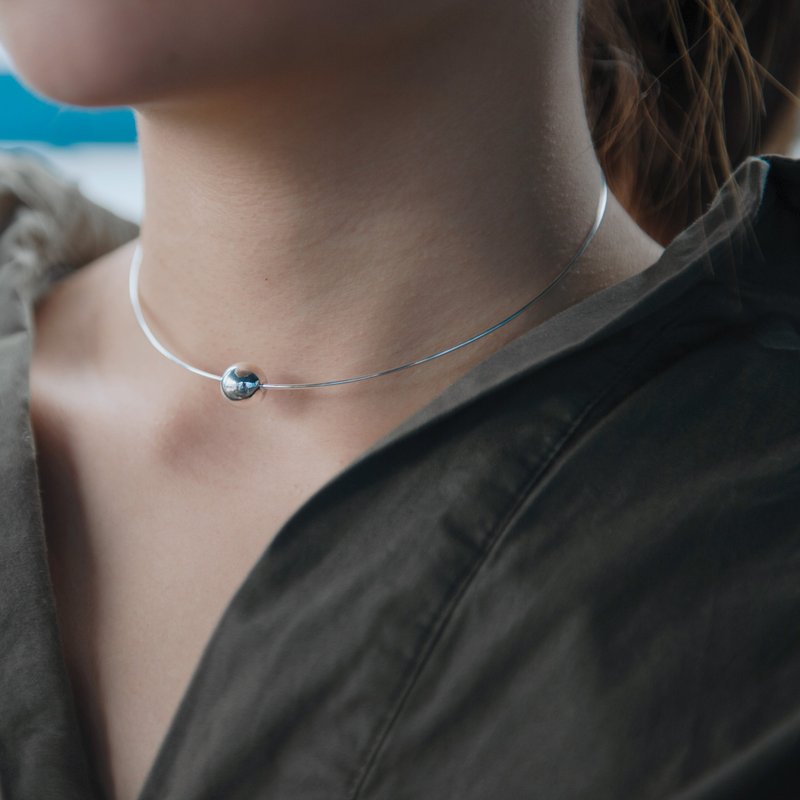 我的地图 - 纯银项链 - 项链 - 其他金属 银色