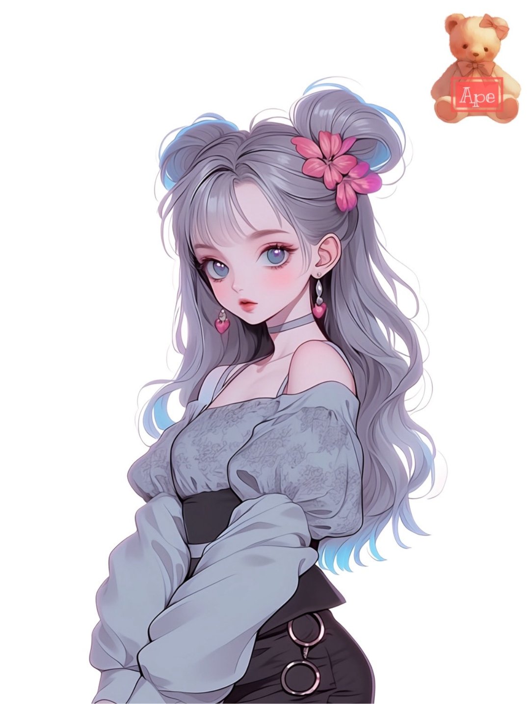 原创人物贴纸 装饰贴纸 内含 5 枚 - 贴纸 - 纸 